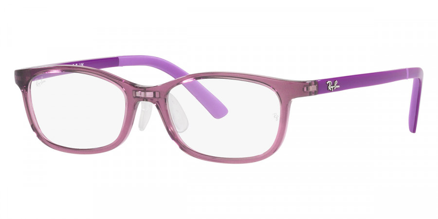 Color: Transparent Purple and Purple on Rubber Light Purple (3909) - Ray-Ban RY1615D390948