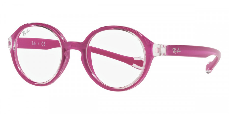 Color: Transparent on Rubber Fuchsia (3878) - Ray-Ban RY9075V387839