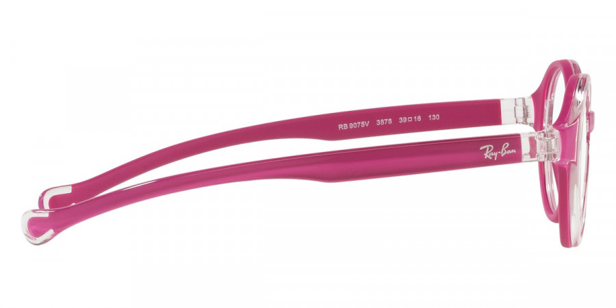 Color: Transparent on Rubber Fuchsia (3878) - Ray-Ban RY9075V387837