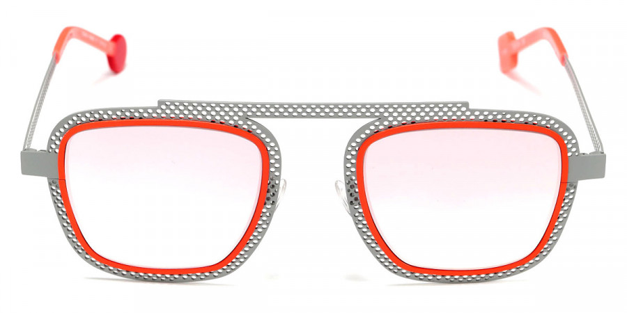 Color: Perforated Satin Gray/Neon Orange Satin (655) - Sabine Be SBEBOYHOLES655197752