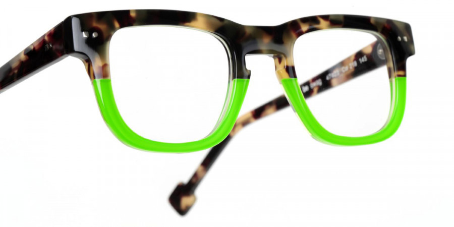 Color: Khaki Tortoise/Shiny Neon Green (218) - Sabine Be SBESWA218140147