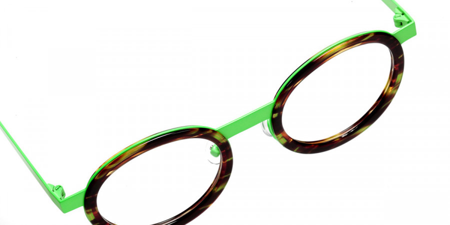 Color: Shiny Veined Tortoise/Satin Neon Green (397) - Sabine Be SBEMLUC397159243