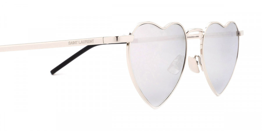 Color: Silver (003) - Saint Laurent SL301LOULOU00352