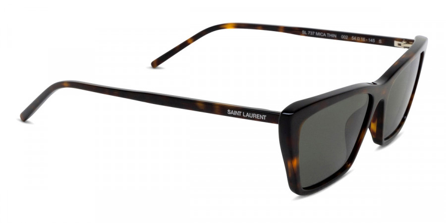 Color: Havana (002) - Saint Laurent SL737MICATHIN00254