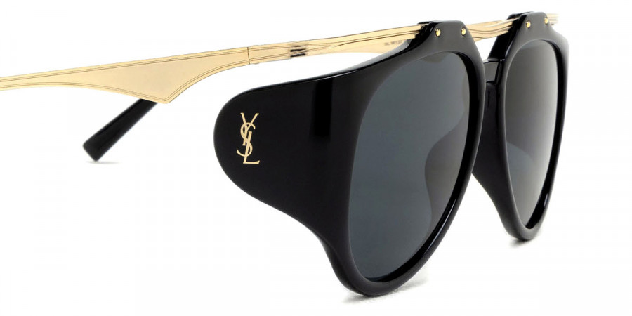 Color: Black/Gold (001) - Saint Laurent SLM137AMELIA00155