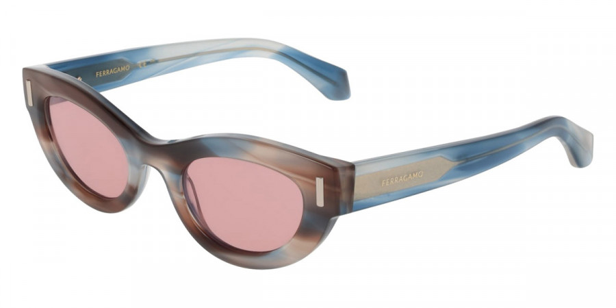 Color: Striped Sand Blue (314) - Salvatore Ferragamo SFGSF2062SE31449