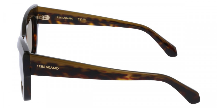 Color: Opaline Khaki/Dark Tortoise (338) - Salvatore Ferragamo SFGSF2065S33854