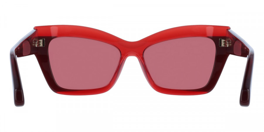 Color: Transparent Red/Dark Red (613) - Salvatore Ferragamo SFGSF2065S61354