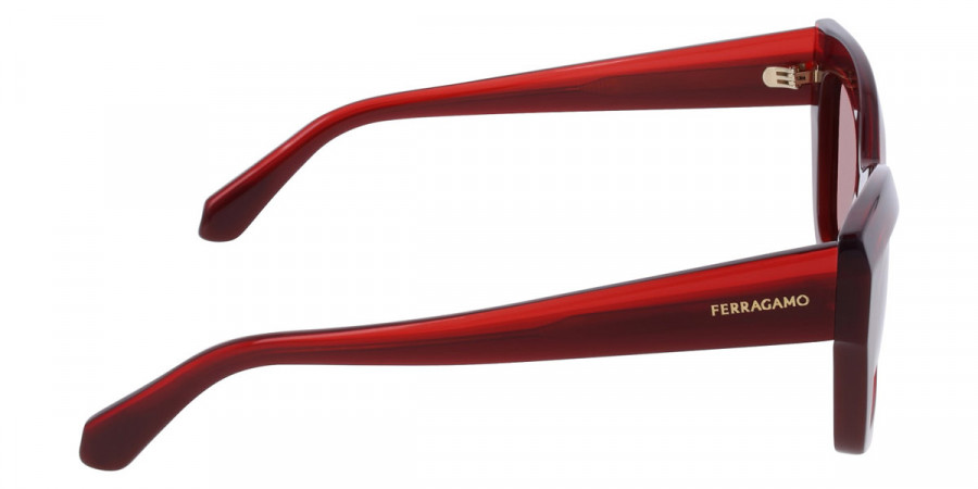 Color: Transparent Red/Dark Red (613) - Salvatore Ferragamo SFGSF2065S61354