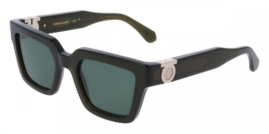 Color: Transparent Dark Green (302) - Salvatore Ferragamo SFGSF2066S30252