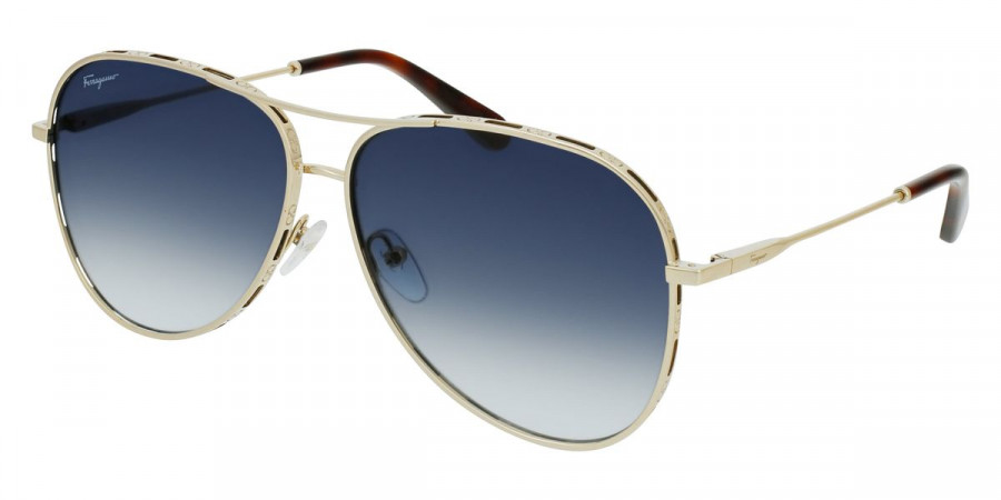 Salvatore Ferragamo™ SF268S 792 62 - Yellow Gold/Tortoise