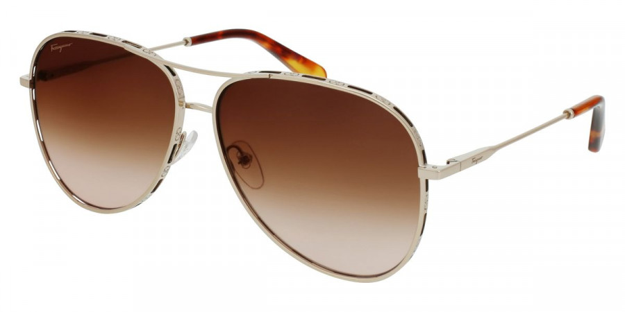 Salvatore Ferragamo™ SF268S 795 62 - Rose Gold/Tortoise