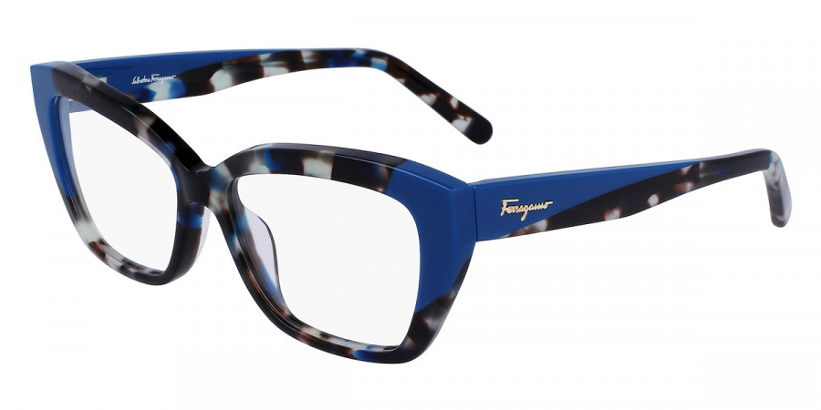 Color: Blue Tortoise/Deep Turquoise (414) - Salvatore Ferragamo SFGSF293841453