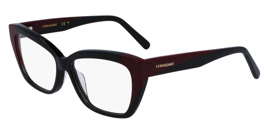 Color: Black/Burgundy (051) - Salvatore Ferragamo SFGSF2938LB05156