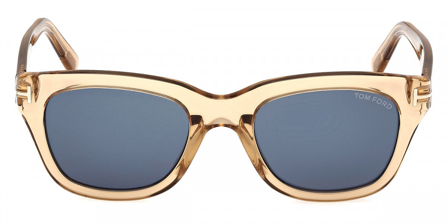 Tom Ford FT0237 Snowdon 45V 52 Shiny Light Brown Sunglasses