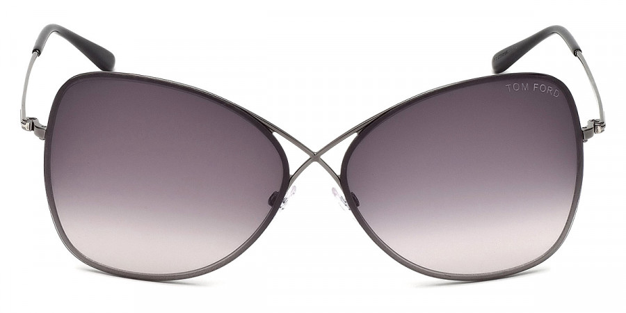 Tom Ford™ FT0250 Colette 08C 63 - Shiny Gunmetal/Black