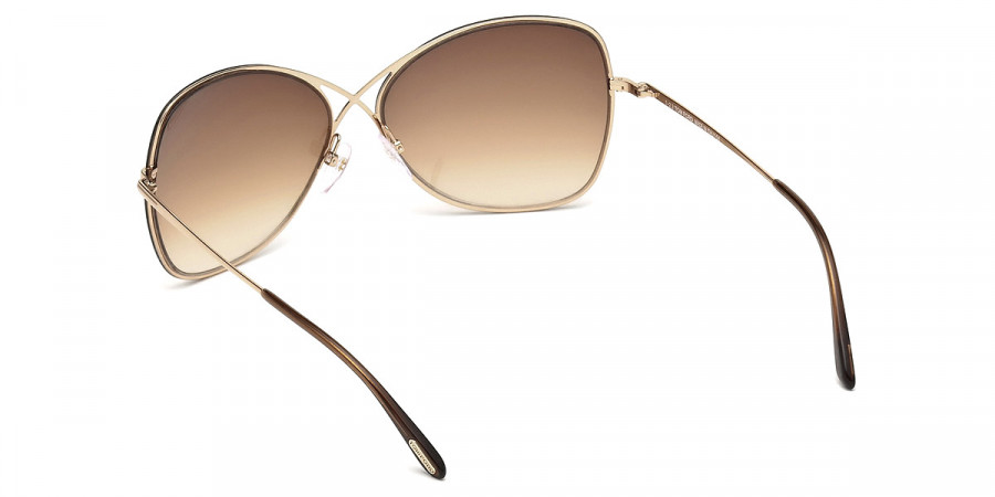 Color: Shiny Rose Gold/Dark Brown (28F) - Tom Ford FT0250Colette28F63