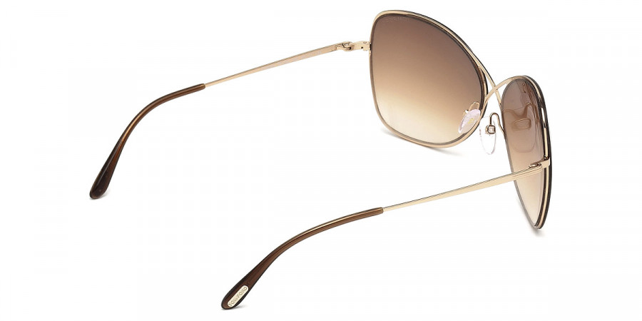 Color: Shiny Rose Gold/Dark Brown (28F) - Tom Ford FT0250Colette28F63