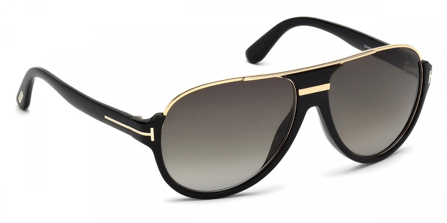 Tom Ford™ FT0334 Dimitry 01P 59 - Shiny Black/Shiny Rose Gold