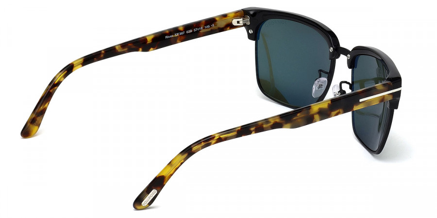 Color: Shiny Black/Tortoise/Matte Black (02B) - Tom Ford FT0367River02B57