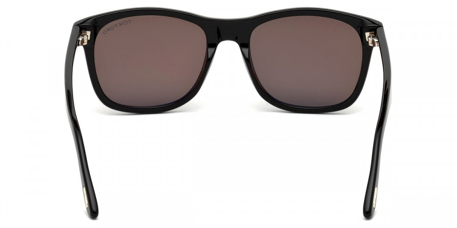 Color: Shiny Black/Rose Gold T Logo (01J) - Tom Ford FT0595Eric-0201J55