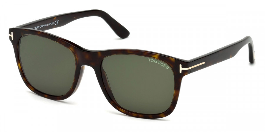 Color: Shiny Dark Havana/Rose Gold T Logo (52N) - Tom Ford FT0595Eric-0252N55