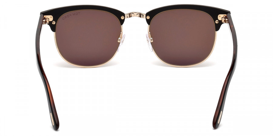 Color: Matte Black/Rose Gold/Classic Dark Havana (02J) - Tom Ford FT0623Laurent-0202J51