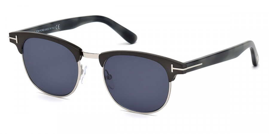 Color: Matte Gunmetal/Palladium/Shiny Gray Havana (09V) - Tom Ford FT0623Laurent-0209V51