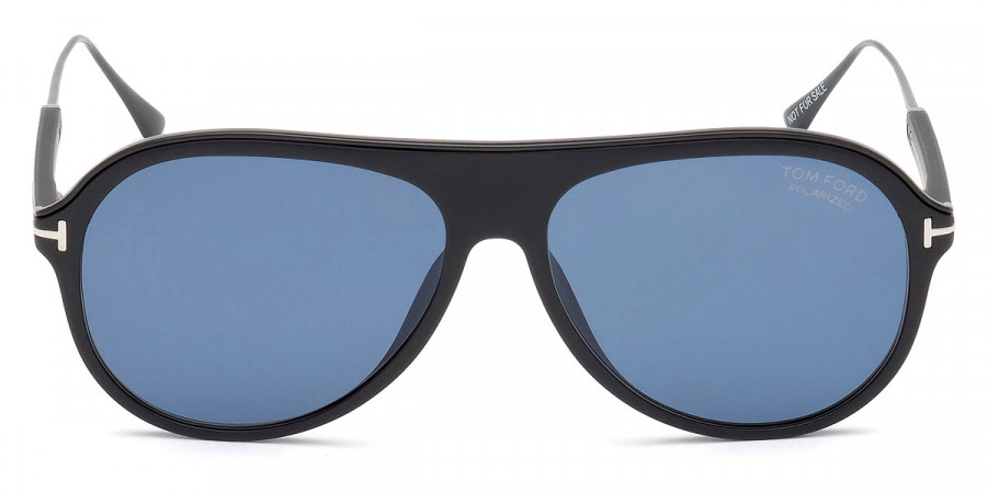 Tom Ford™ FT0624 Nicholai-02 02D 57 - Matte Black/Matte Black