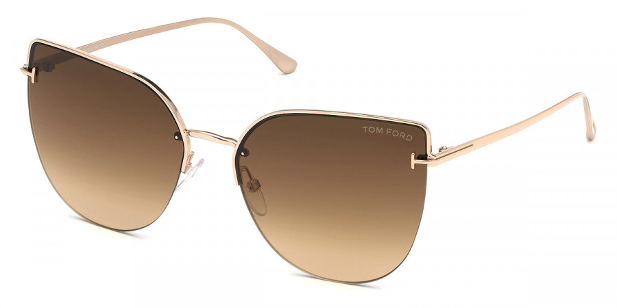 Color: Shiny Rose Gold (28F) - Tom Ford FT0652Ingrid-0228F60