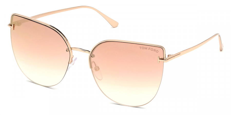 Color: Shiny Rose Gold (33Z) - Tom Ford FT0652Ingrid-0233Z60