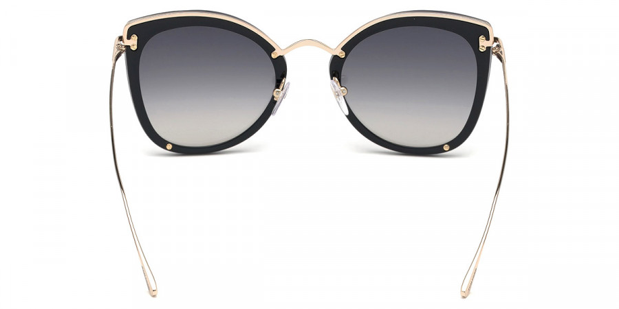 Color: Shiny Black/Shiny Rose Gold (01C) - Tom Ford FT0657Charlotte01C62