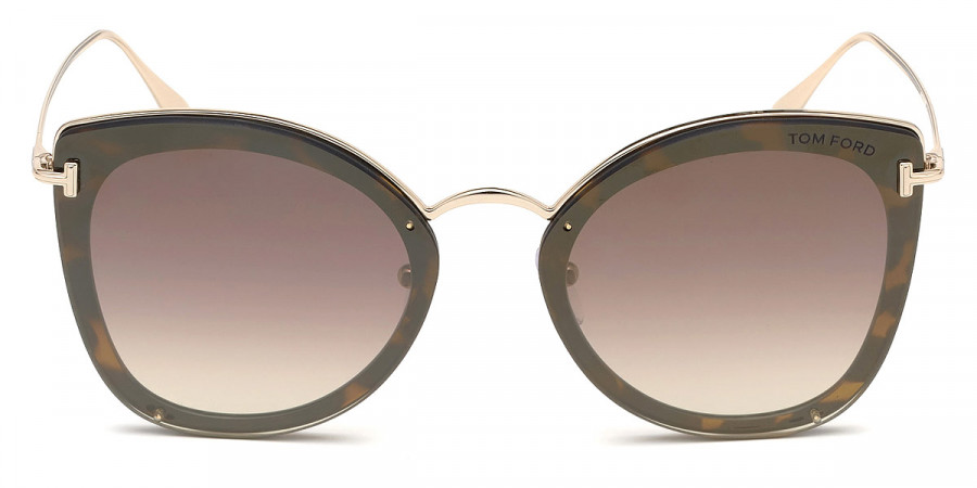 Tom Ford™ FT0657 Charlotte 52G 62 - Shiny Dark Havana/Shiny Rose Gold