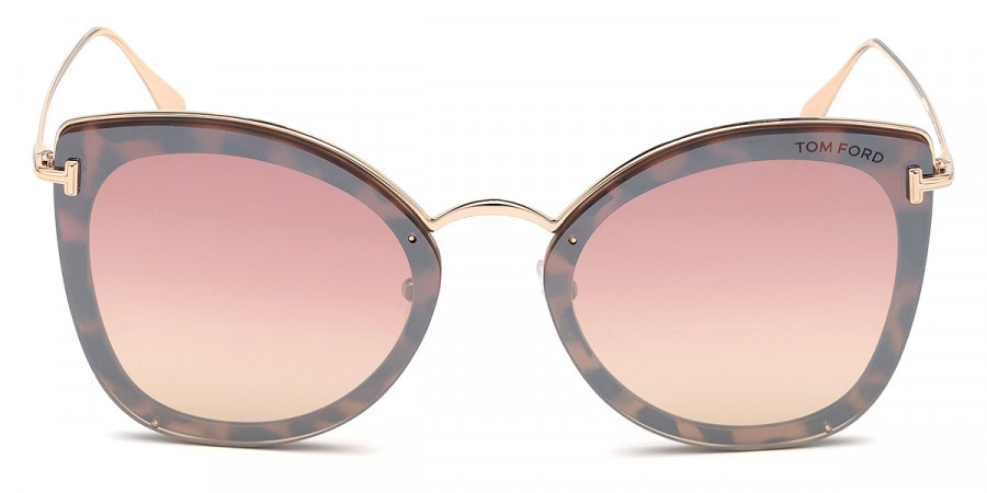 Tom Ford™ FT0657 Charlotte 55Z 62 - Vintage Pink Havana/Shiny Rose Gold