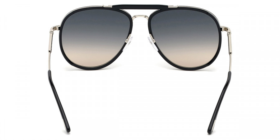 Color: Shiny Black Acetate/Shiny Rhodium (01B) - Tom Ford FT0666Tripp01B58