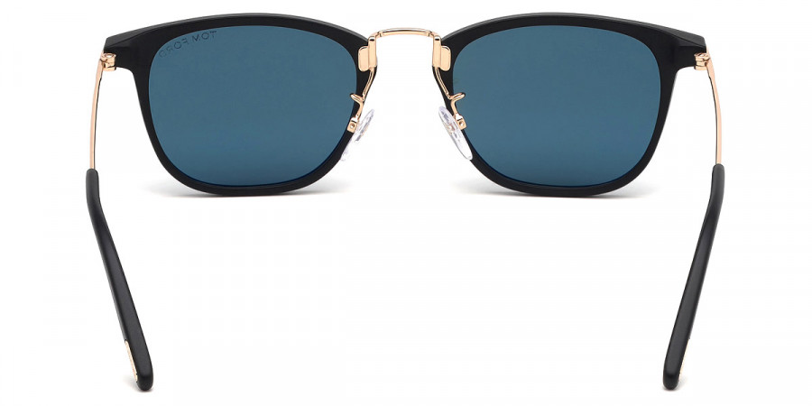 Color: Matte Black/Shiny Rose Gold (02N) - Tom Ford FT0672Beau02N53