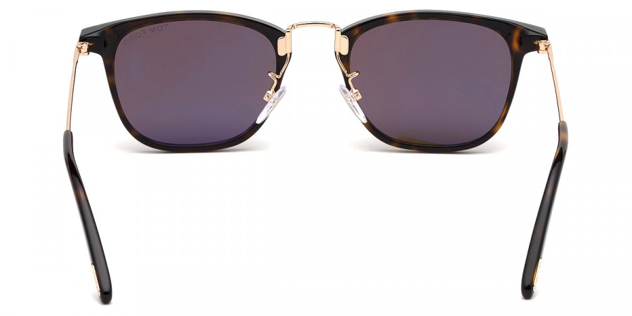 Color: Shiny Dark Havana/Shiny Rose Gold (52E) - Tom Ford FT0672Beau52E53