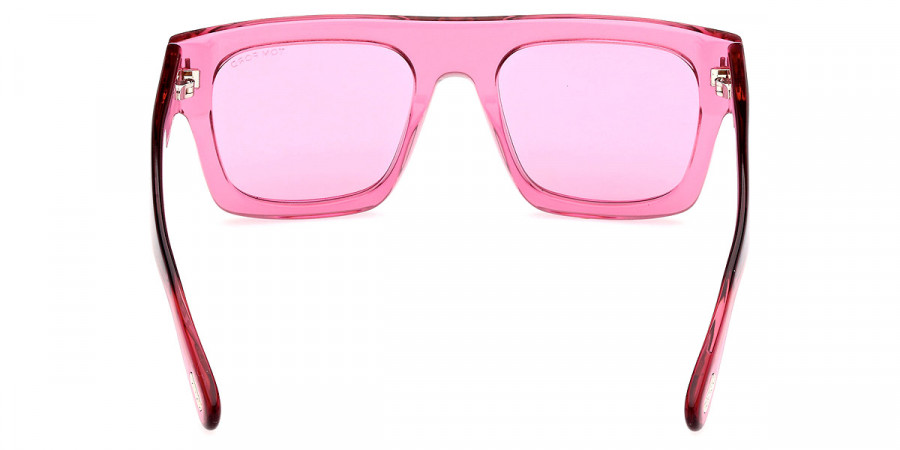 Color: Shiny Transparent Fuchsia/T Logo (75S) - Tom Ford FT0711Fausto75S53