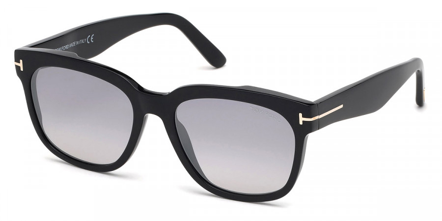 Color: Shiny Black (01C) - Tom Ford FT0714Rhett01C55