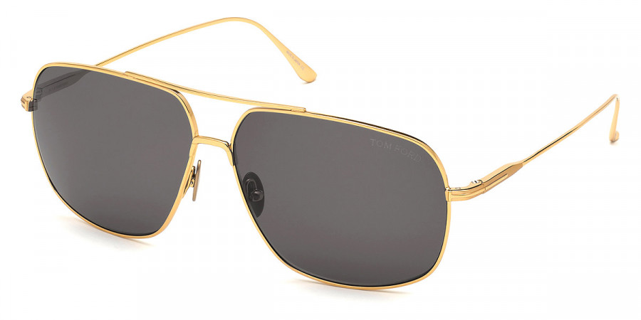 Color: Shiny TF Yellow Gold Titanium (30A) - Tom Ford FT0746John-0230A62