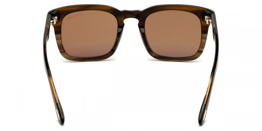 Color: Dark Brown Fade to Light Striped Brown (55E) - Tom Ford FT0751Dax55E50