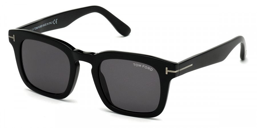 Color: Shiny Black/Shiny Black T (01A) - Tom Ford FT0751-NDax01A50