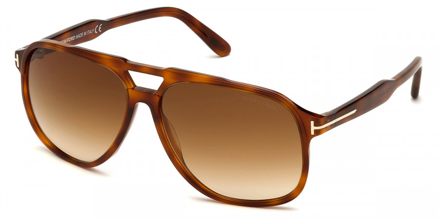 Color: Shiny Blonde Havana (53F) - Tom Ford FT0753Raoul53F62