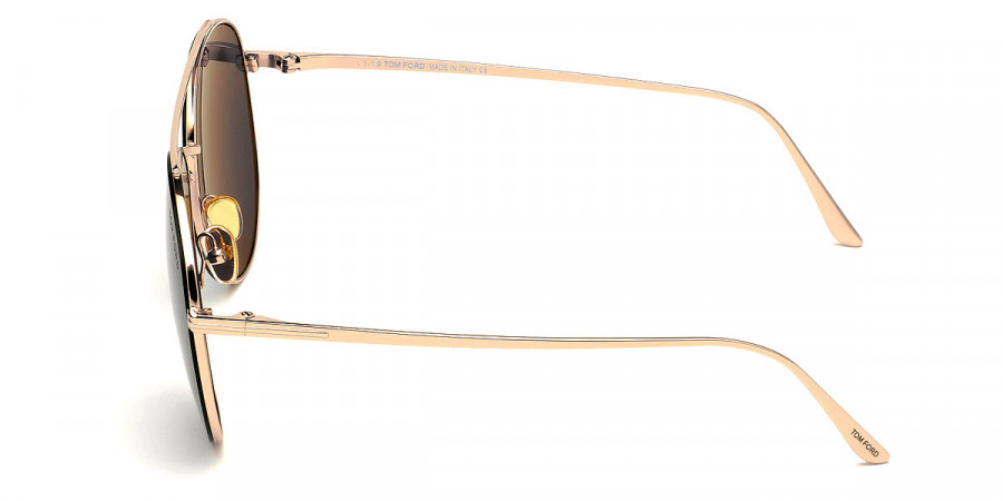 Color: Shiny Rose Gold (28A) - Tom Ford FT0757Cleo28A59