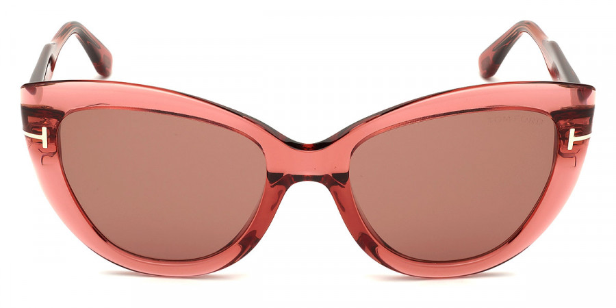 Tom Ford™ FT0762 Anya 42E 55 - Shiny Transparent Antique Dark Pink