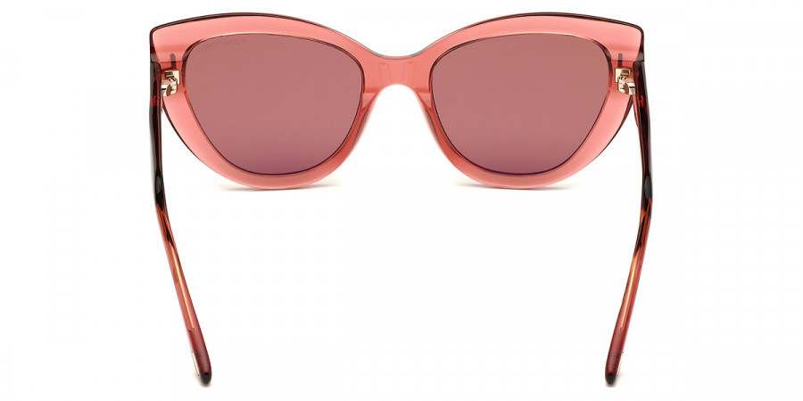 Color: Shiny Transparent Antique Dark Pink (42E) - Tom Ford FT0762Anya42E55