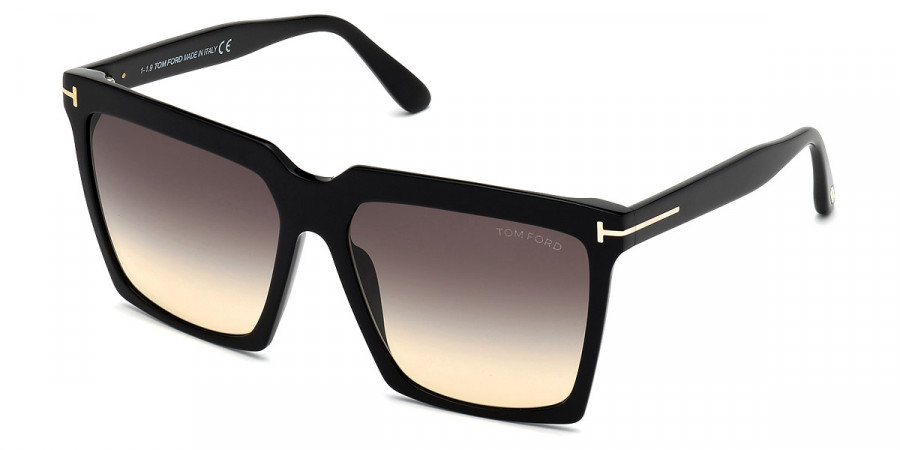 Color: Shiny Black (01B) - Tom Ford FT0764Sabrina-0201B58