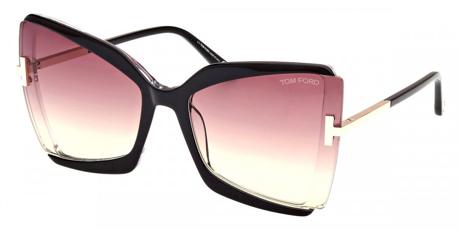 Color: Black/Crystal (03B) - Tom Ford FT076603B63