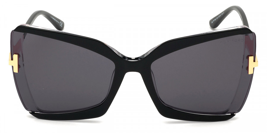 Tom Ford™ FT0766 Gia 03A 63 - Black & Crystal with Endura Gold