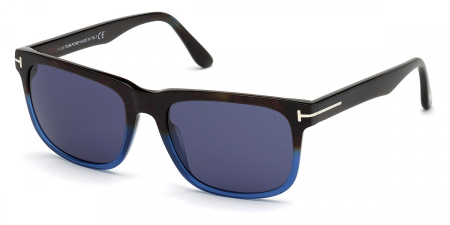 Color: Gradient Havana-To-Blue with Blue Havana (55V) - Tom Ford FT0775Stephenson55V56